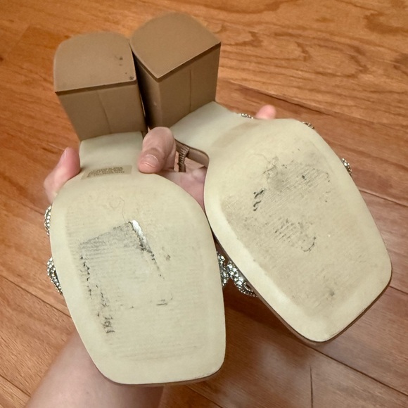 Steve Madden Rhinestone Block Heels - Picture 6 of 10